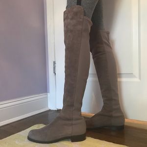 Stewart Weitzman tall suede boots.